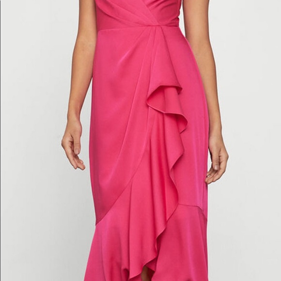 Faux Wrap Ruched Ruffle Dress - Picture 6 of 6